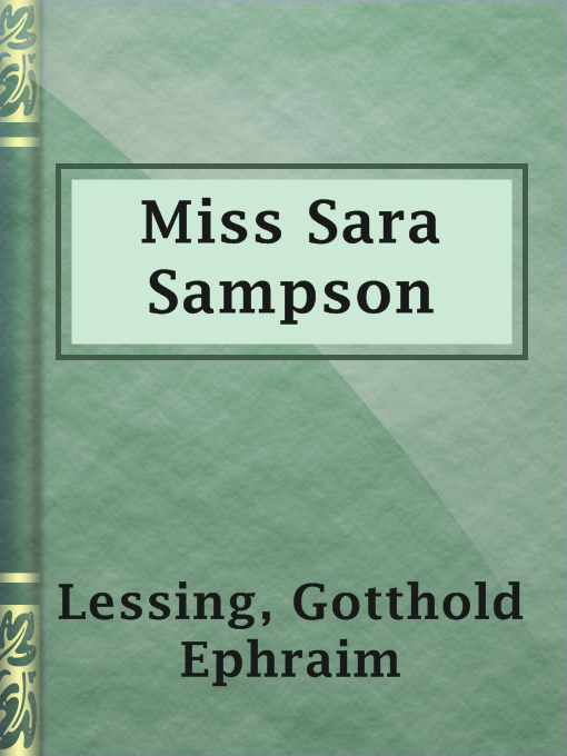 Title details for Miss Sara Sampson by Gotthold Ephraim Lessing - Available